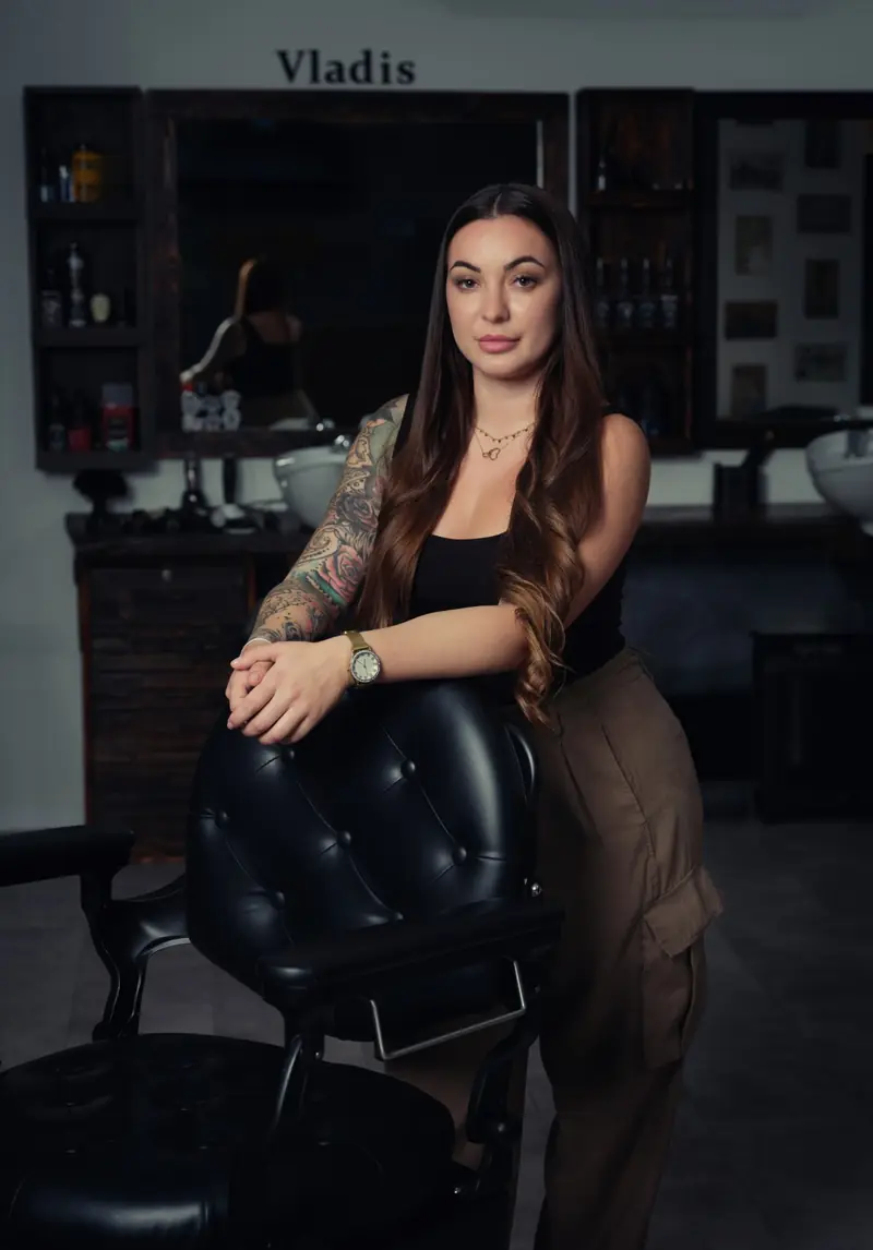 Anett, zakladateľka barbershopu BARBERIS v Prievidzi