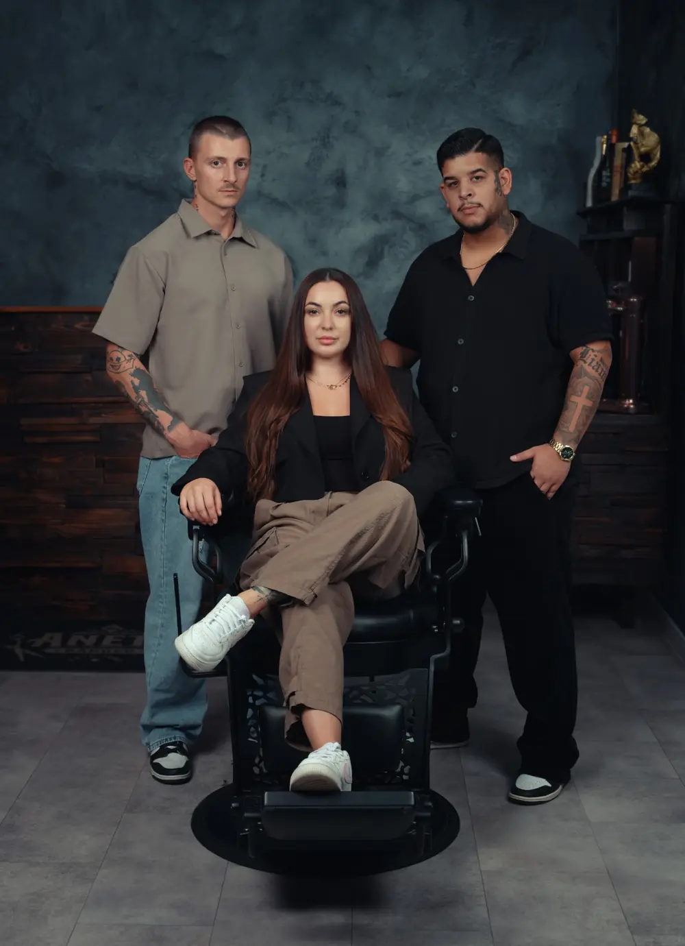 Tím BARBERIS – Anett, Karvy a Vladis v barbershope v Prievidzi